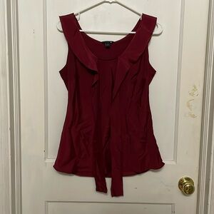 Banana Republic Petite Maroon Formal Blouse